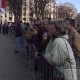 Les fans de Jacques Chirac devant la Préfecture